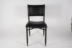 Jacques Adnet 1950s Stitched leather chair by Jacques Adnet - 2948117