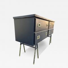 Jacques Adnet 1950s Stitched leather chest of drawers by Jacques adnet - 3987329