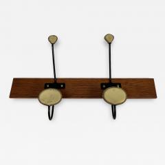 Jacques Adnet 1950s Stitched leather coat rack by Jacques Adnet - 3251513