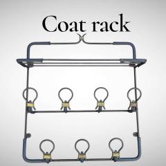 Jacques Adnet 1950s Stitched leather coat rack by Jacques Adnet - 4436461