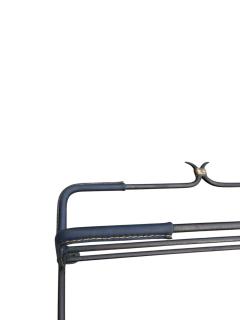 Jacques Adnet 1950s Stitched leather coat rack by Jacques Adnet - 4436465