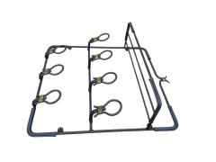 Jacques Adnet 1950s Stitched leather coat rack by Jacques Adnet - 4436467