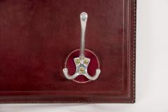 Jacques Adnet 1950s Stitched leather coat rack by Jacques Adnet - 4471784