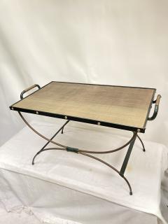 Jacques Adnet 1950s Stitched leather cocktail Table by Jacques Adnet - 3724019