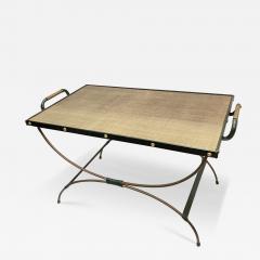 Jacques Adnet 1950s Stitched leather cocktail Table by Jacques Adnet - 3727958