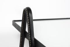 Jacques Adnet 1950s Stitched leather cocktail table By Jacques Adnet - 3025569