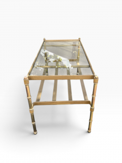 Jacques Adnet 1950s Stitched leather cocktail table By Jacques Adnet - 4753853