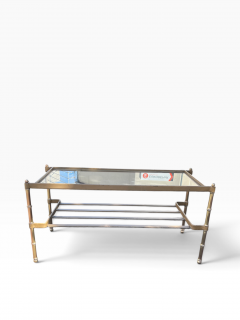 Jacques Adnet 1950s Stitched leather cocktail table By Jacques Adnet - 4753859