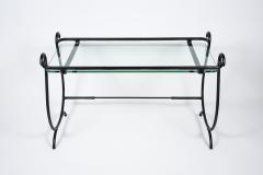 Jacques Adnet 1950s Stitched leather cocktail table by Jacques Adnet - 3025535