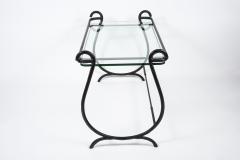 Jacques Adnet 1950s Stitched leather cocktail table by Jacques Adnet - 3025538