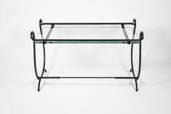 Jacques Adnet 1950s Stitched leather cocktail table by Jacques Adnet - 3025539