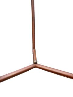 Jacques Adnet 1950s Stitched leather cocktail table by Jacques Adnet - 4694895