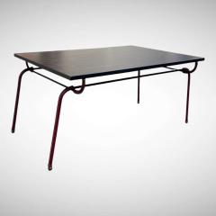 Jacques Adnet 1950s Stitched leather coffee table by Jacques Adnet - 4771671
