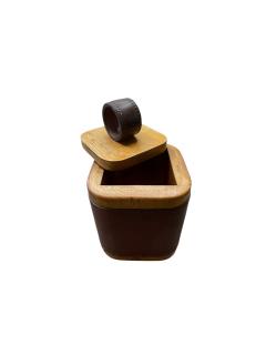 Jacques Adnet 1950s Stitched leather decorative box by Jacques Adnet - 4363186