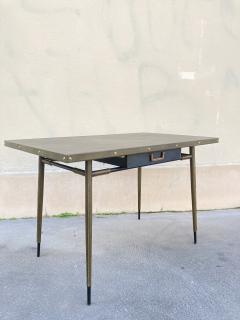 Jacques Adnet 1950s Stitched leather desk by Jacques Adnet - 3888773