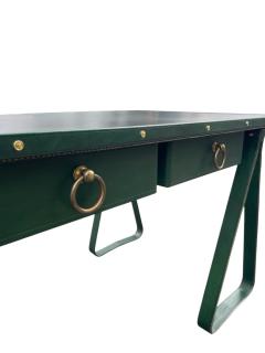 Jacques Adnet 1950s Stitched leather desk by Jacques Adnet - 4362916