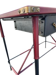 Jacques Adnet 1950s Stitched leather desk by Jacques Adnet - 4534371