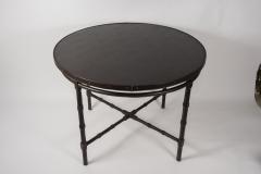 Jacques Adnet 1950s Stitched leather dinning table or gueridon by Jacques Adnet - 2429087