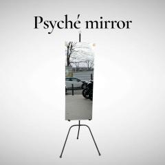 Jacques Adnet 1950s Stitched leather dressing mirror by Jacques Adnet - 4494099