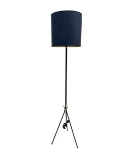 Jacques Adnet 1950s Stitched leather floor lamp by Jacques ADNET - 4704268