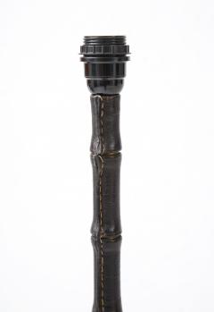 Jacques Adnet 1950s Stitched leather floor lamp by Jacques Adnet - 2426583
