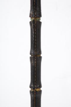Jacques Adnet 1950s Stitched leather floor lamp by Jacques Adnet - 2426587