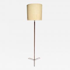 Jacques Adnet 1950s Stitched leather floor lamp by Jacques Adnet - 3251451