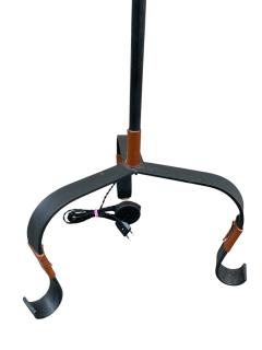 Jacques Adnet 1950s Stitched leather floor lamp by Jacques Adnet - 4118657