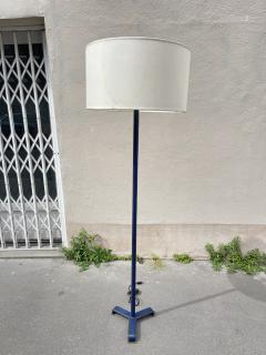 Jacques Adnet 1950s Stitched leather floor lamp by Jacques Adnet - 4122083