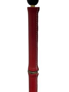 Jacques Adnet 1950s Stitched leather floor lamp by Jacques Adnet - 4363091
