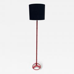 Jacques Adnet 1950s Stitched leather floor lamp by Jacques Adnet - 4363397