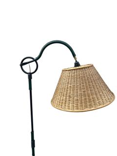 Jacques Adnet 1950s Stitched leather floor lamp by Jacques Adnet - 4372554