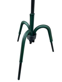 Jacques Adnet 1950s Stitched leather floor lamp by Jacques Adnet - 4372558
