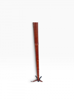Jacques Adnet 1950s Stitched leather floor lamp by Jacques Adnet - 4798866