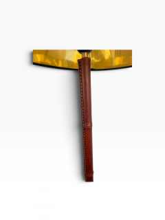 Jacques Adnet 1950s Stitched leather floor lamp by Jacques Adnet - 4798870