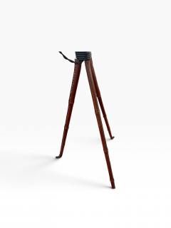 Jacques Adnet 1950s Stitched leather floor lamp by Jacques Adnet - 4798872
