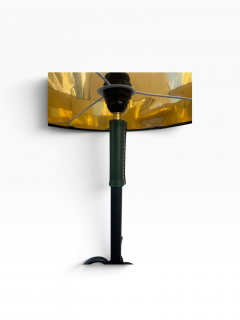 Jacques Adnet 1950s Stitched leather floor lamp by Jacques Adnet - 4798879