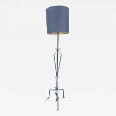 Jacques Adnet 1950s Stitched leather floor lamp by Jacques Adnet - 4799361