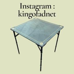 Jacques Adnet 1950s Stitched leather game table by JACQUES ADNET - 4704215