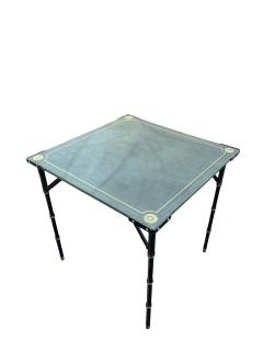 Jacques Adnet 1950s Stitched leather game table by JACQUES ADNET - 4704248