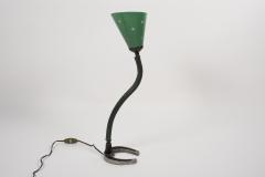 Jacques Adnet 1950s Stitched leather lamp by Jacques Adnet - 2429081