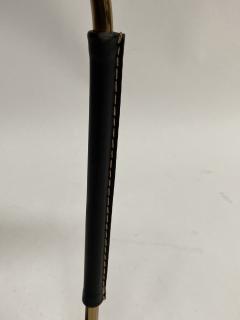 Jacques Adnet 1950s Stitched leather lamp by Jacques Adnet - 2466099