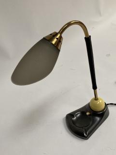 Jacques Adnet 1950s Stitched leather lamp by Jacques Adnet - 2466105