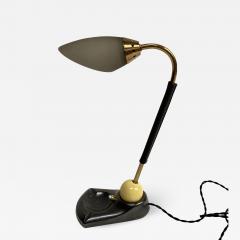 Jacques Adnet 1950s Stitched leather lamp by Jacques Adnet - 2472781