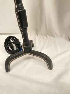 Jacques Adnet 1950s Stitched leather lamp by Jacques Adnet - 3648184