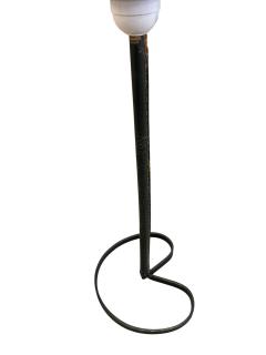Jacques Adnet 1950s Stitched leather lamp by Jacques Adnet - 4587173