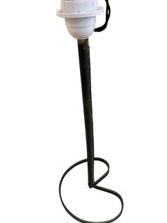 Jacques Adnet 1950s Stitched leather lamp by Jacques Adnet - 4587174