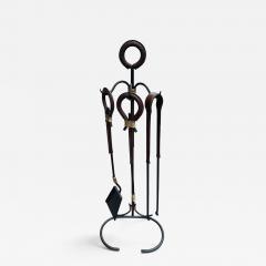 Jacques Adnet 1950s Stitched leather mantles by Jacques ADNET - 4812352