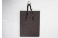 Jacques Adnet 1950s Stitched leather mirror by Jacques Adnet - 2948161