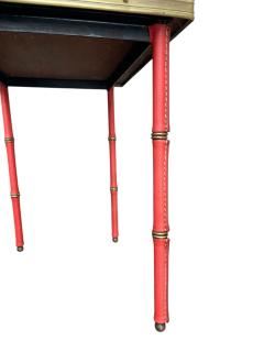 Jacques Adnet 1950s Stitched leather nesting tables by Jacques Adnet - 4471511